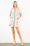 Floral Print Collared Dress