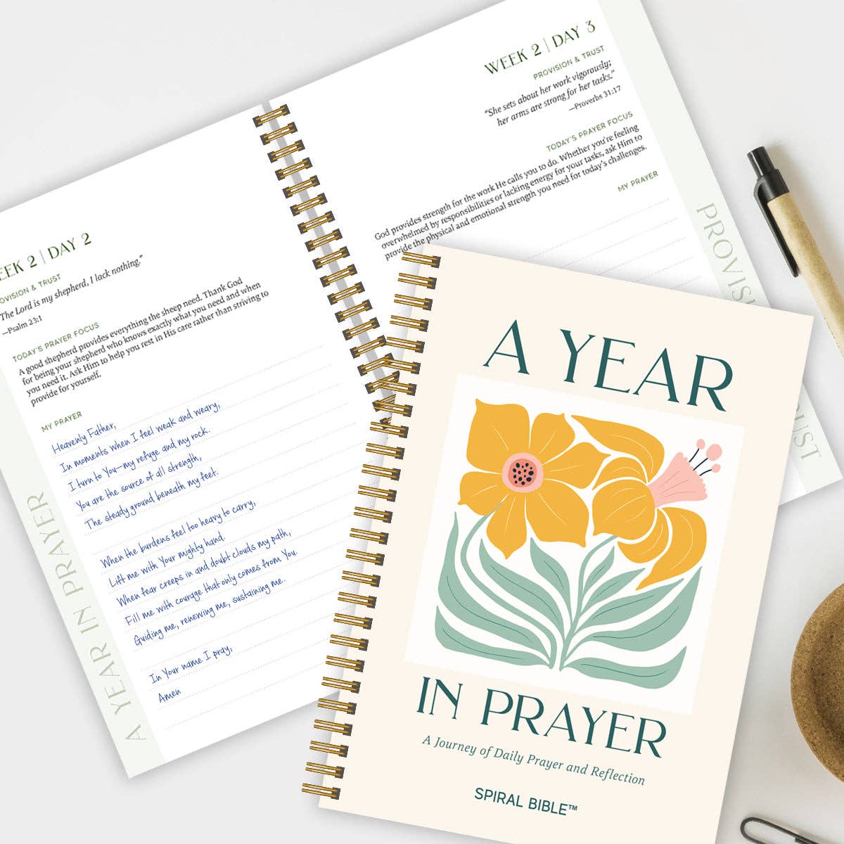 Spiral Bible's "A Year In Prayer: A Journey of Daily Prayer and Reflection"