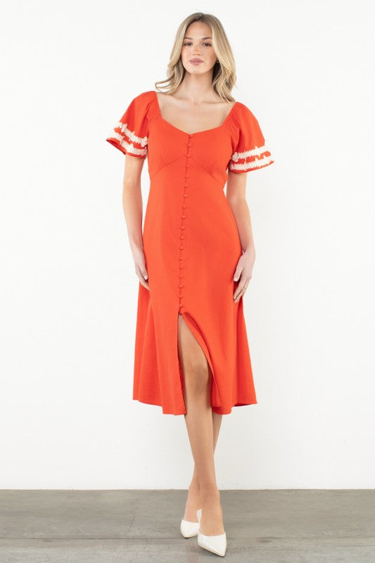 Detailed Maxi Dress