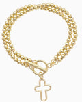 Foster Open Cross Bracelet