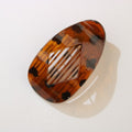 Jumbo Lay Flat Oval Hair Claw Clip - Tort
