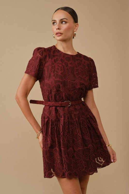 Floral Eyelet Dress