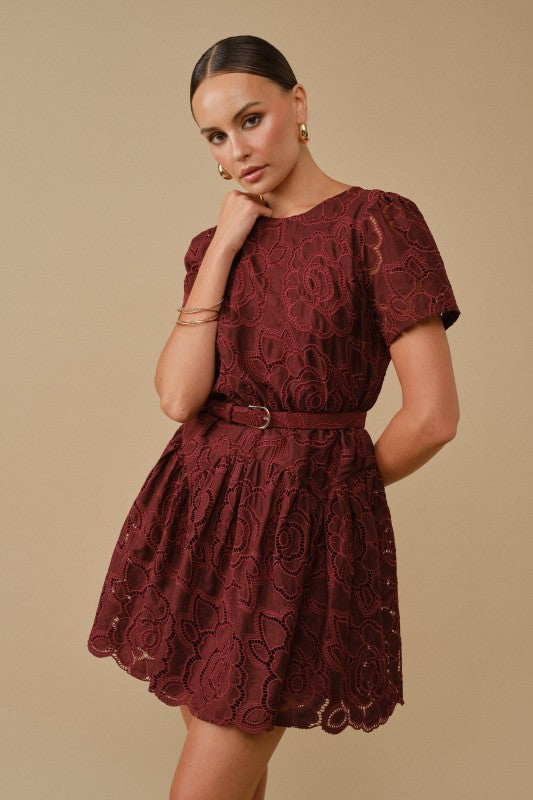 Floral Eyelet Dress