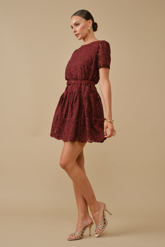 Floral Eyelet Dress