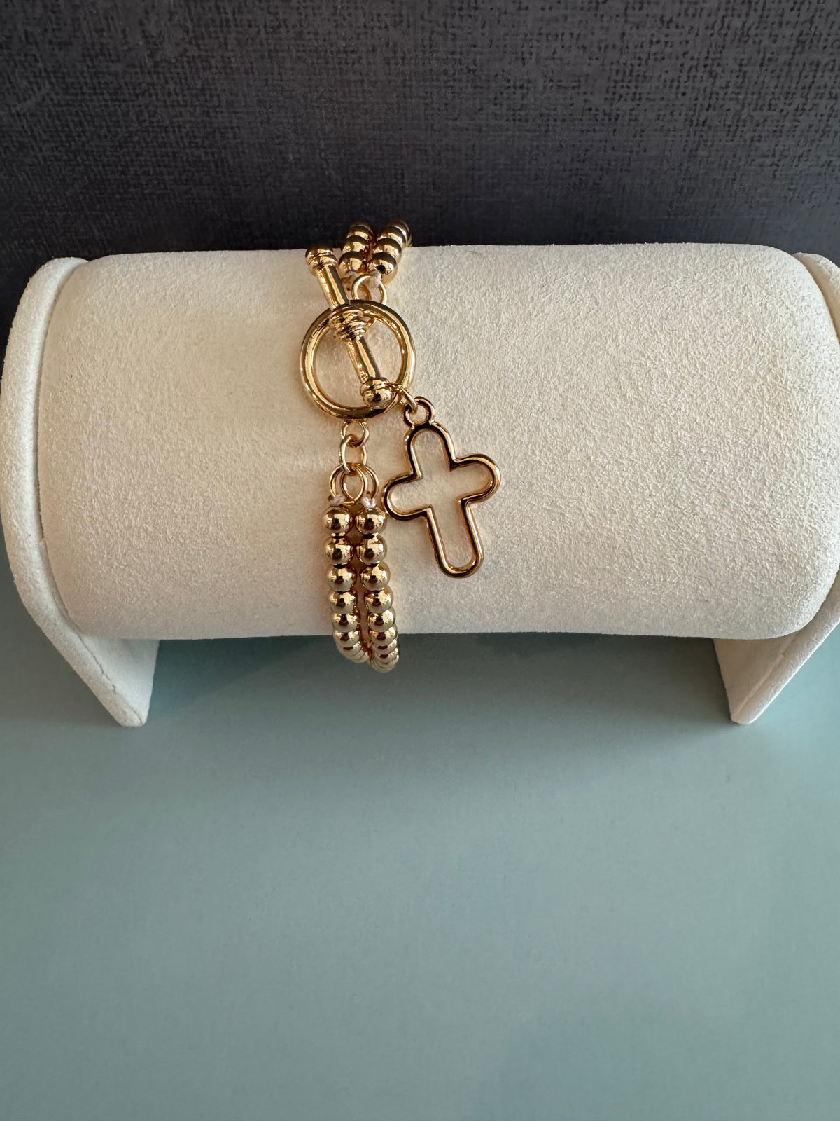 Foster Open Cross Bracelet