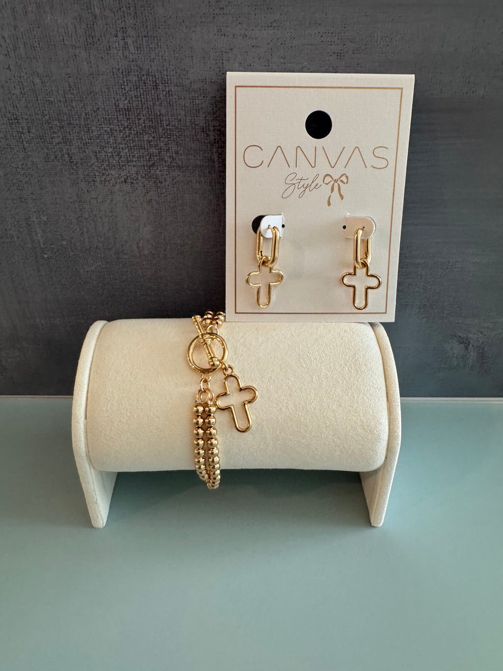 Foster Open Cross Bracelet