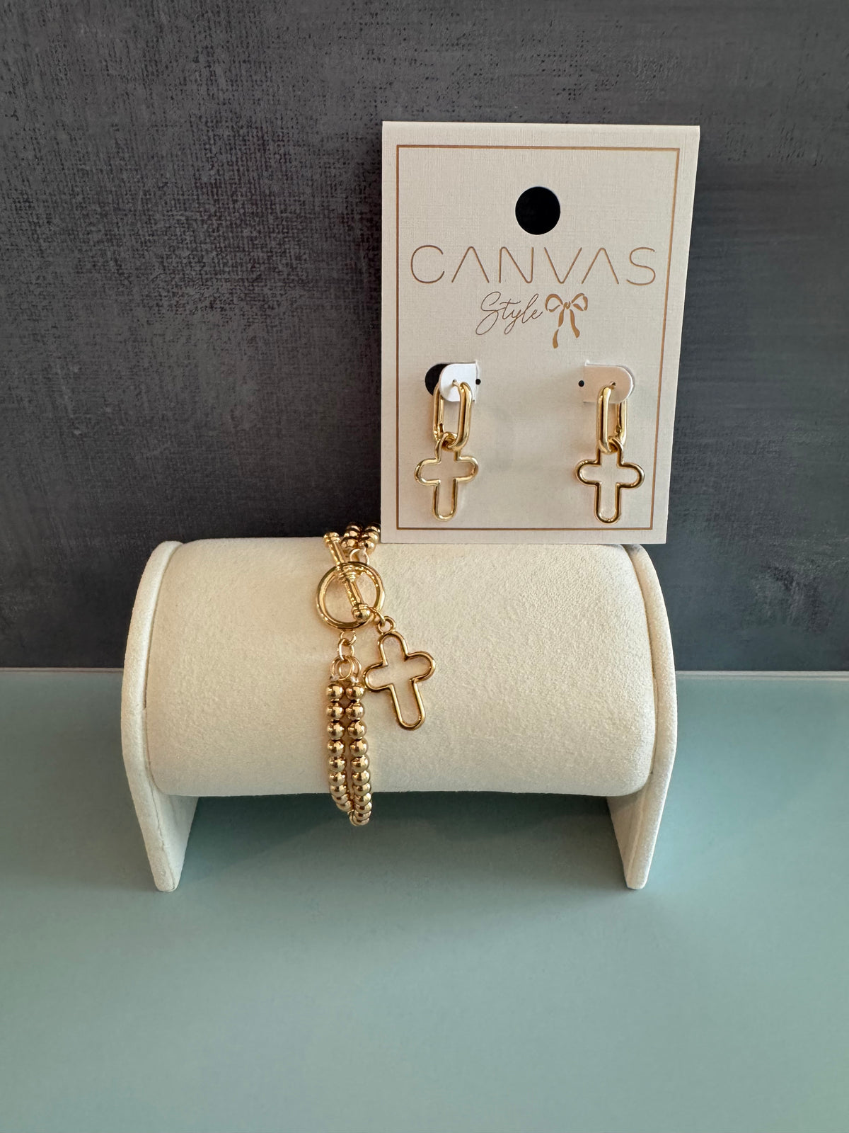 Foster Open Cross Bracelet