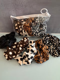 Animal Print Scrunchie Set