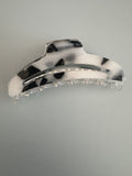 Marbled Curved Hair Claw Clips