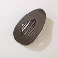 Jumbo Lay Flat Oval Hair Claw Clip - Black