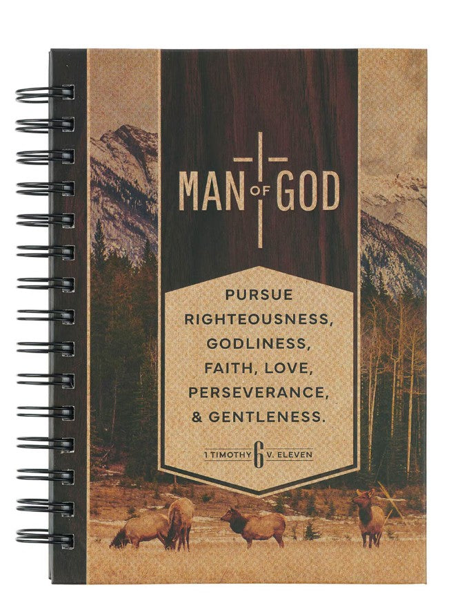 Man of God Brown Trailhead Spiral Journal