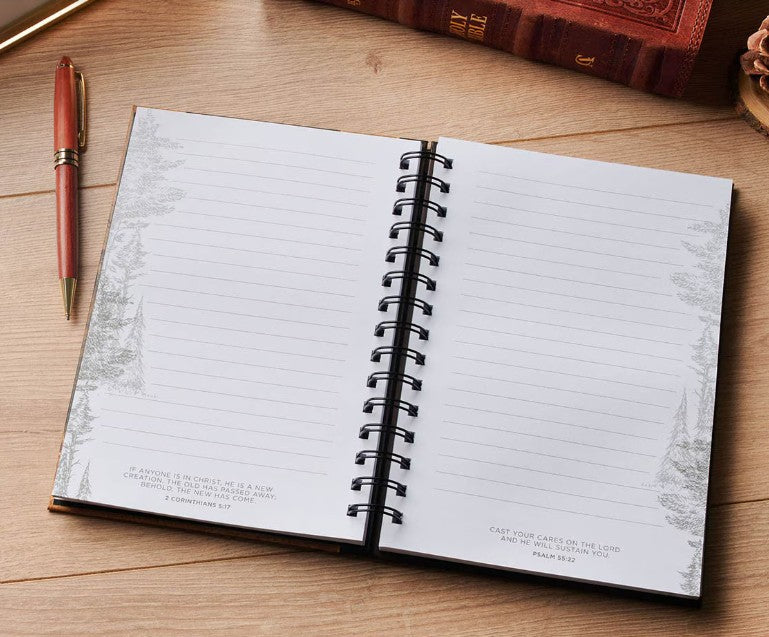 Man of God Brown Trailhead Spiral Journal