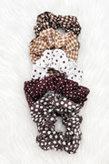 Polka Dot Gingham Scrunchie Set