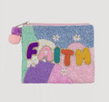 FAITH BEADED COIN POUCH