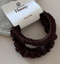 Ruffled Edge Satin Scrunchie