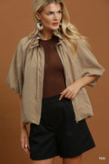 Umgee Zip-Front Bomber Jacket