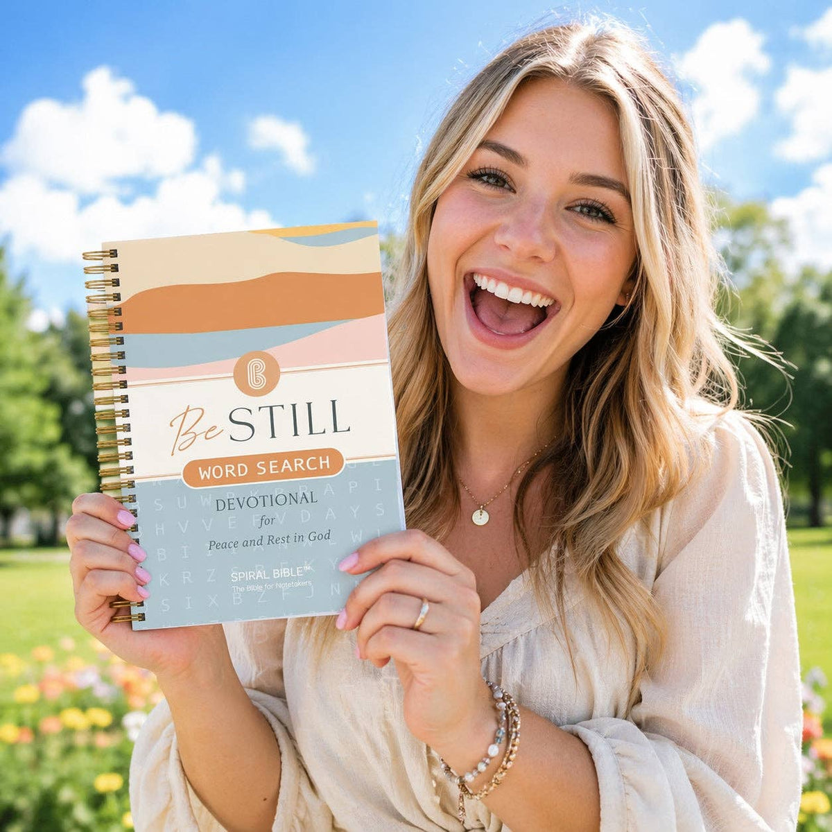 Spiral Bible's Be Still: Word Search Devotional